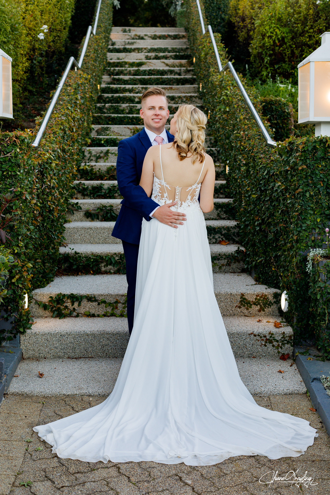 Groom's joyful anticipation, perfectly timed by the hair and makeup timeline wedding day.