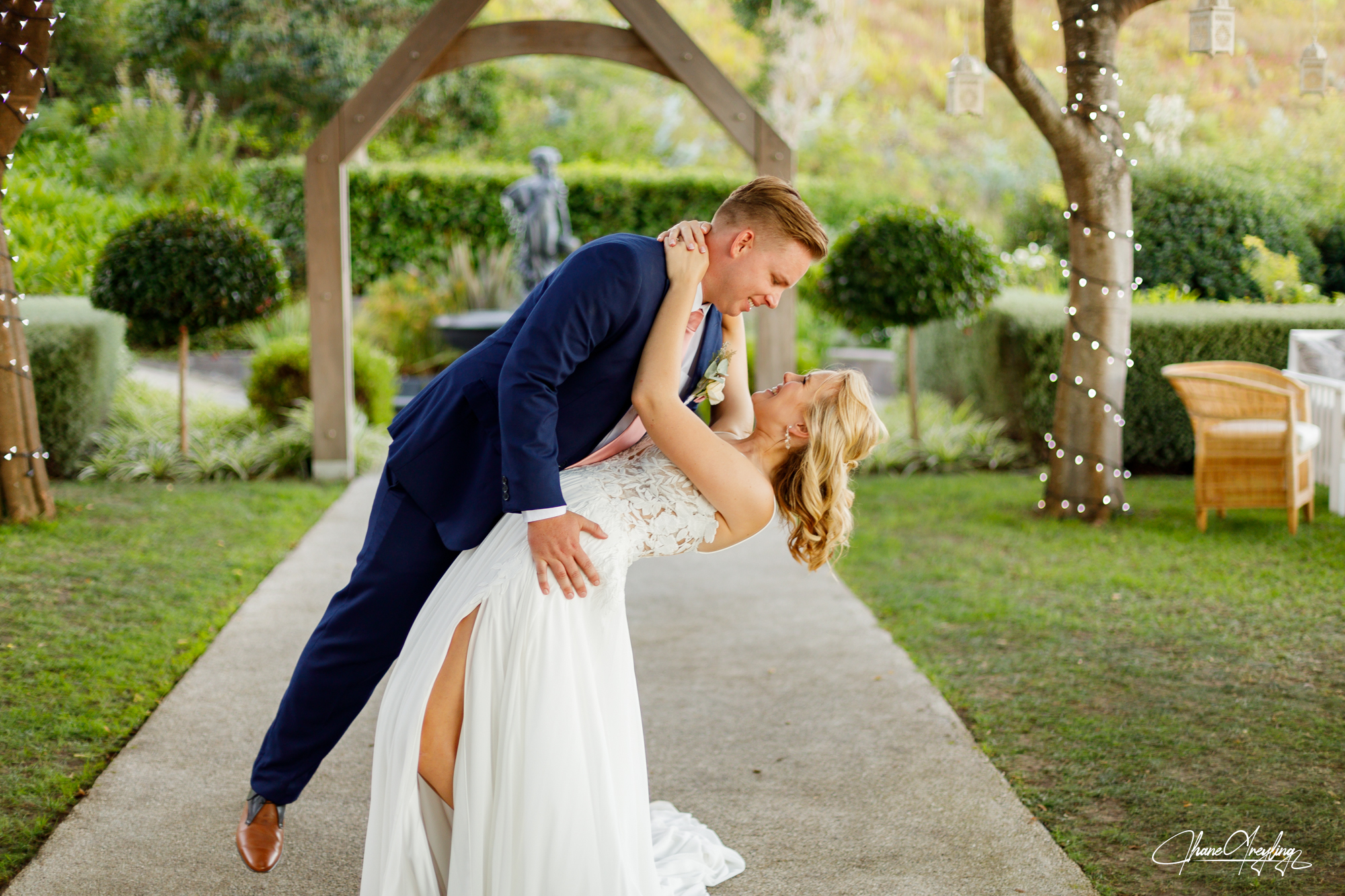 Joyful exchange of vows at a South African wedding ceremony, captured beautifully with ideal timing.