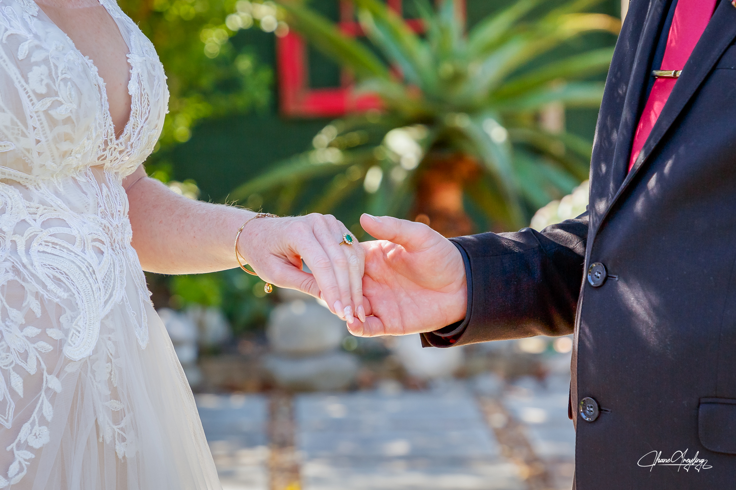 Bride in a stunning South African bridal style, radiating joy on her wedding day.